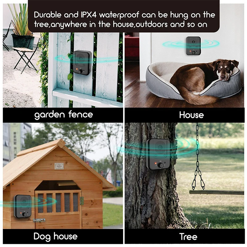 ultrasonic dog barking control device for home 3 Levels Sonic Deterrents Dog Barking Control Devices Anti Barking Device