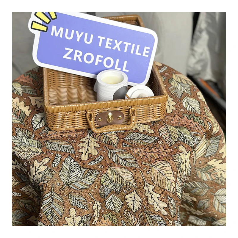 Текстильные ткани для скатерти на заказ жаккард гобелен ткань дивана мебель