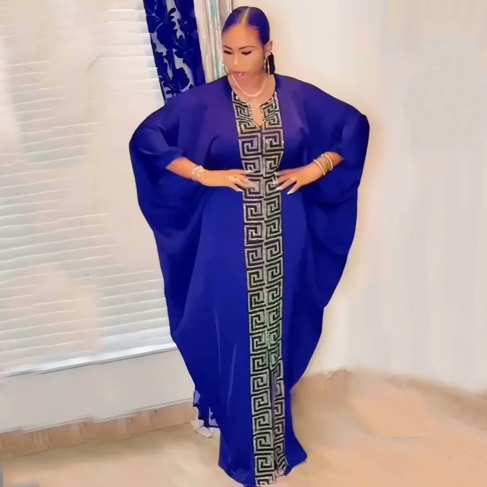 Markdown Sale Support  boubou woman rayon african clothing rhinestone african dresses for women clothing