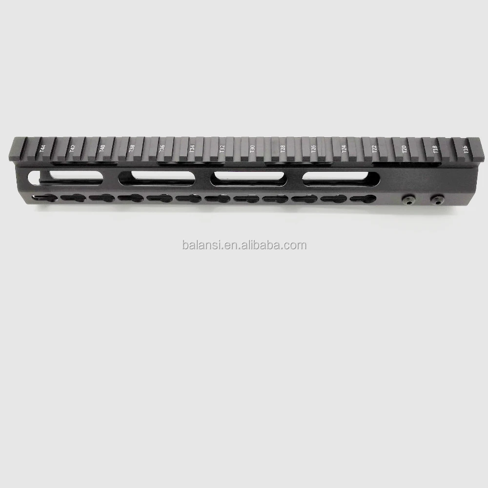 
12 inch keymod handguard Free Float Super Slim ar 15 Handguard Quad Rail steel Nut Fit .223 for M4 M16 