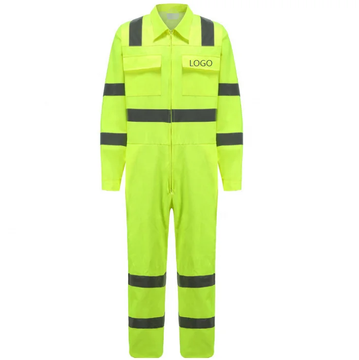 European green coverall mechanical engineering uniform workwear industrial work uniform