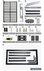 DIY installation free standing Horizontal Desk Folding Wall Bed Hardware With table