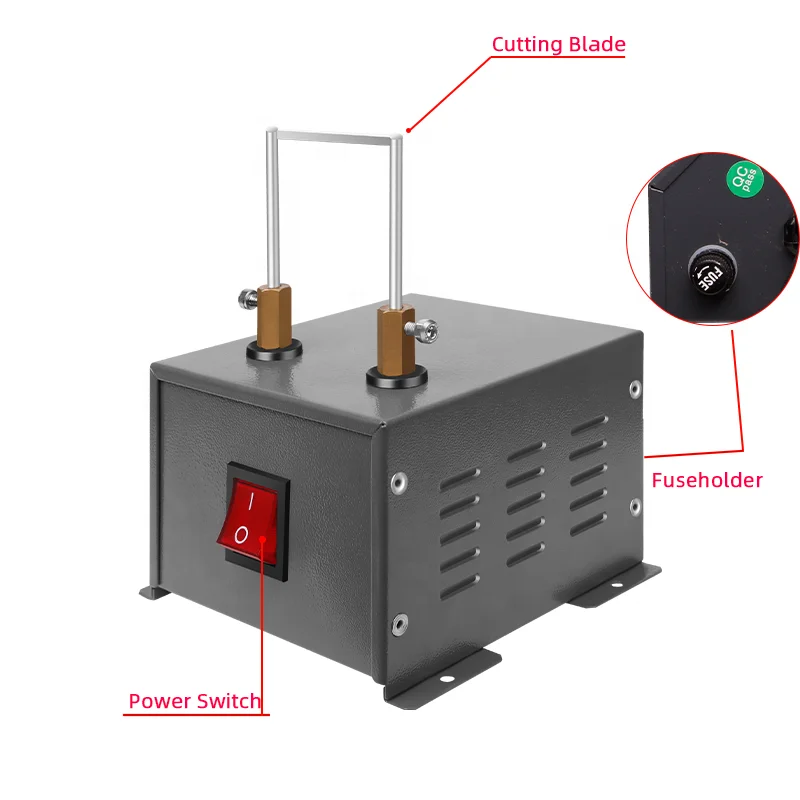 RONGTER Promotional High Quality Electric Heating Hot Knife Ribbon Cutting Machine 35W Seat-type Rope Cutter