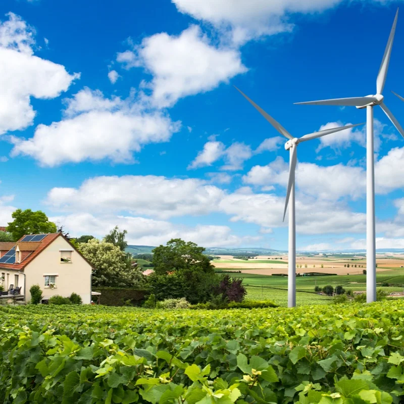 5KW 10KW Wind Turbine power generator and 5KW Solar Panels Hybrid Power System Wind Solar System for home farm use