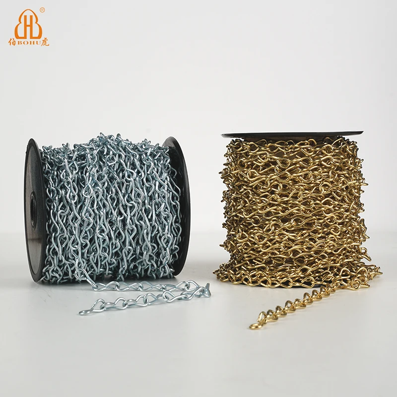 Индивидуальная электроцепь BOHU с гальванизированным покрытием, одинарный двойной домкрат, сварные цепи, аксессуары, оцинкованные для украшения