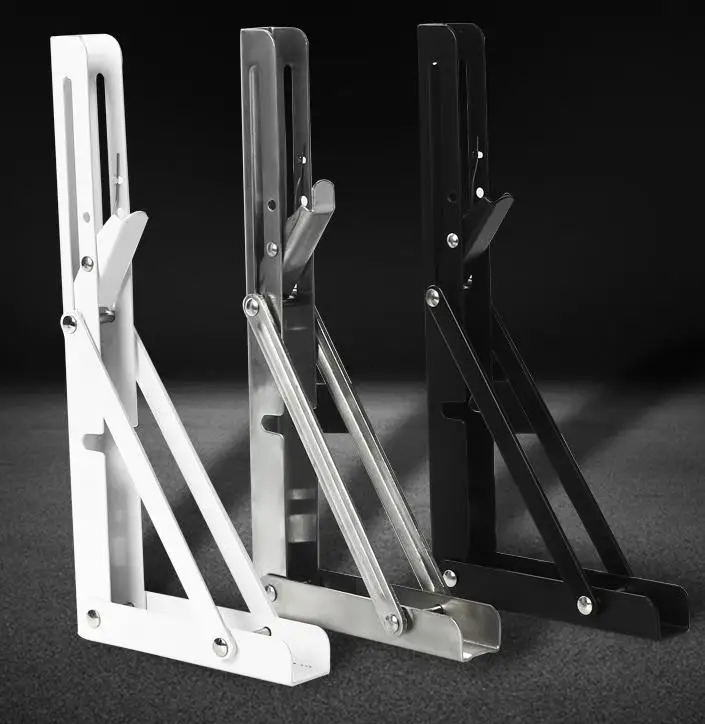 Factory wholesale supply Heavy Duty Iron material 8 Inch To 20 Inch folding bracket shelf wall mounting in brackets