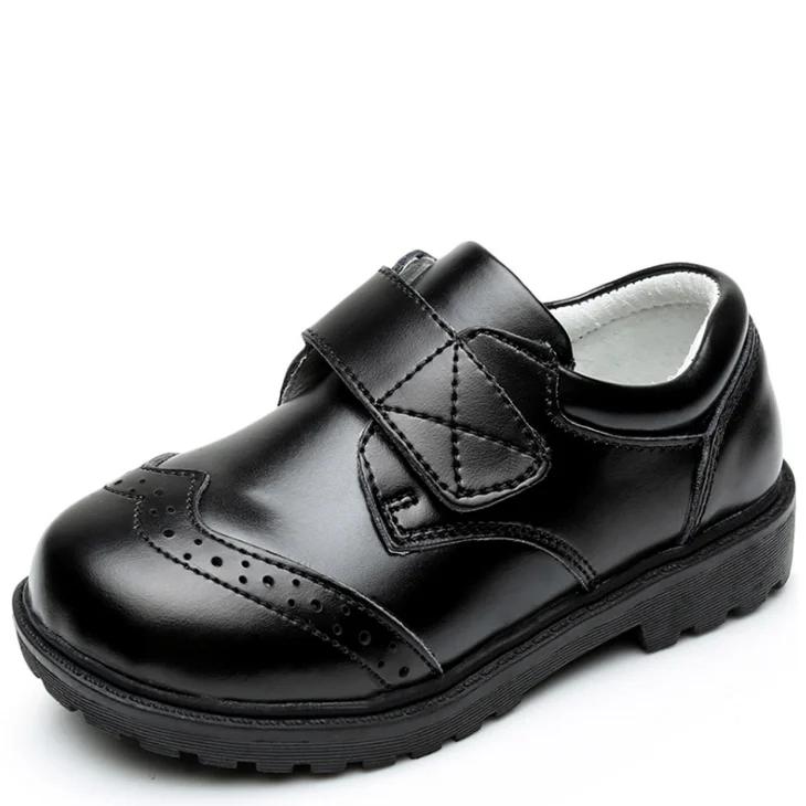 
YY10115S Factory wholesale elegant British style children black leather dress shoes school shoes formal shoes for boys 