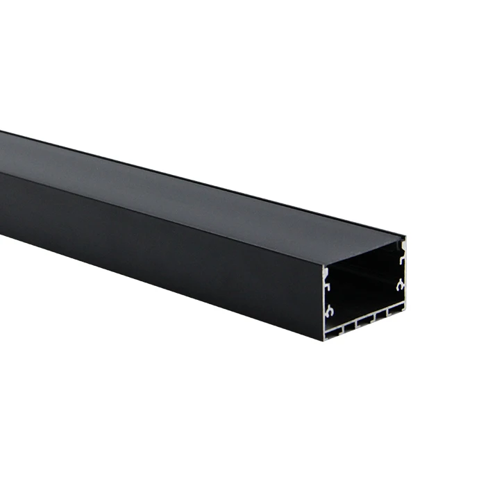 Black and white extruded aluminum profile, used for LED light strip, black aluminum black cover aluminum profile