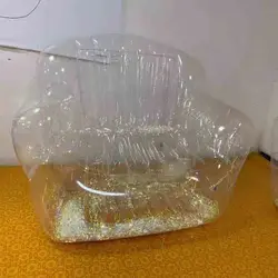 transparent inflatable couch outdoor party clear LED light sofa bar night club inflatable chair ottoman with LED light inside