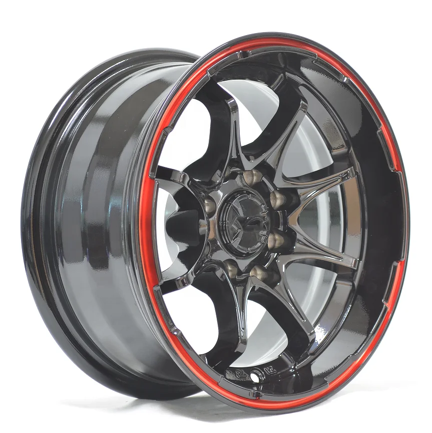 13x6 14x6.5 inch rims for car 100 114.3 PCD VIA JWL quality standard CB 73.1 100% balance tested on sale