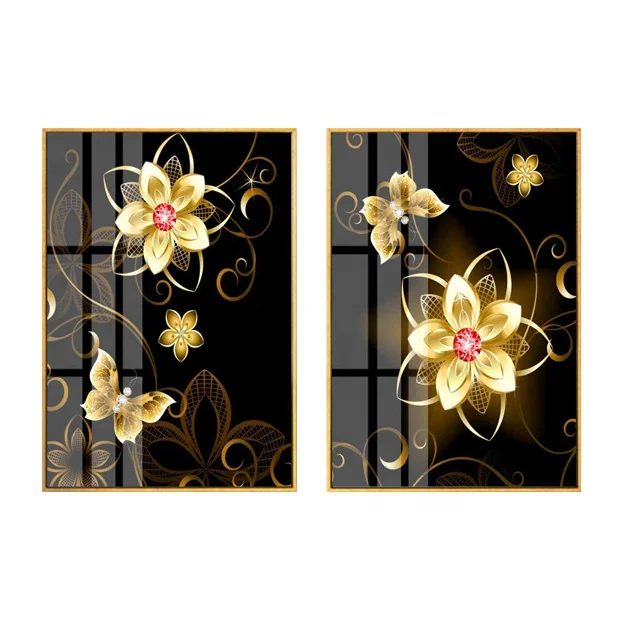Wall painting Flower Canvas Painting Home Decoration Pictures For Living Room Modular Crystal