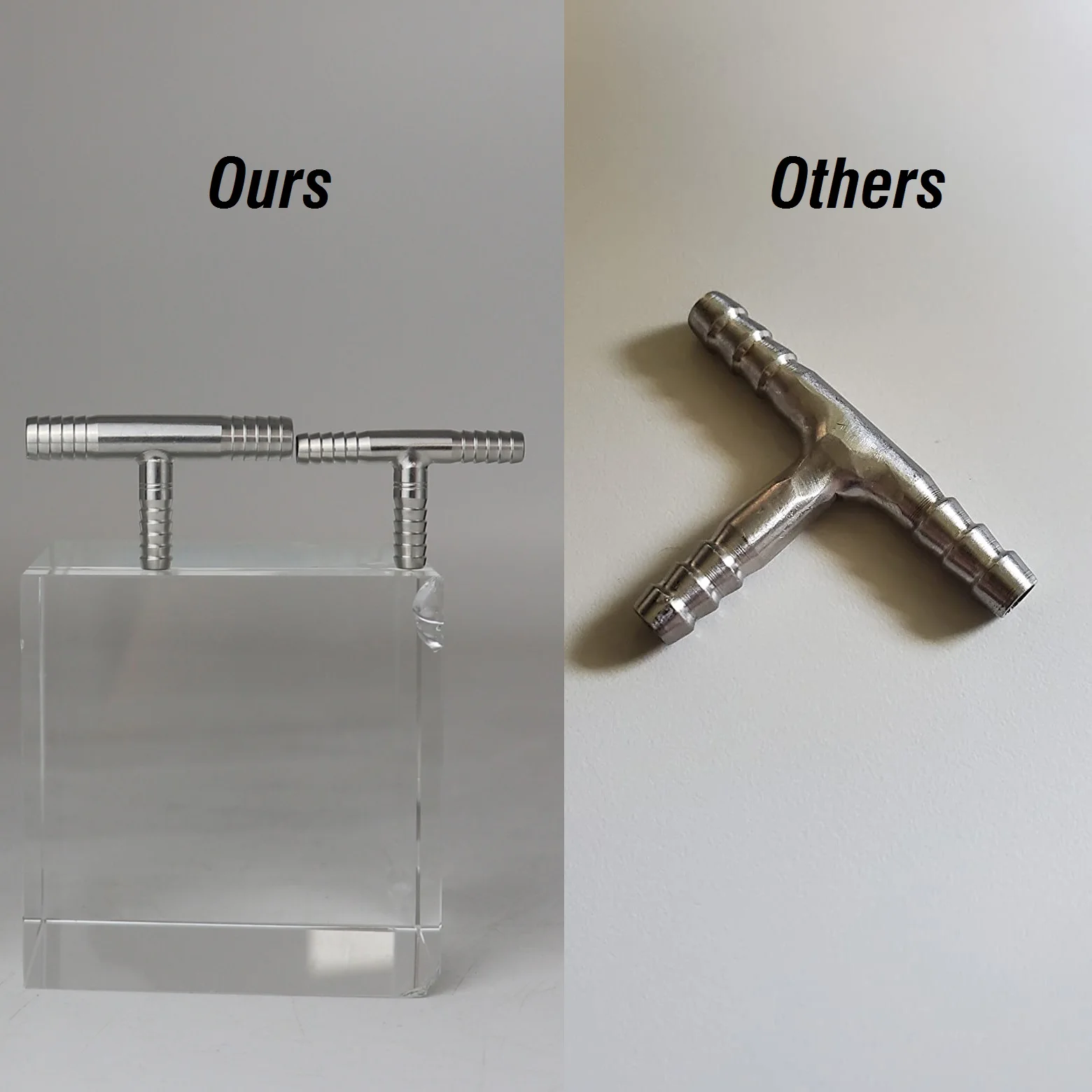 Brewing accessories 5/16 inch stainless steel Barb hose tee pipe fitting 3 Way T Fitting Thread Gas Fuel Water Air