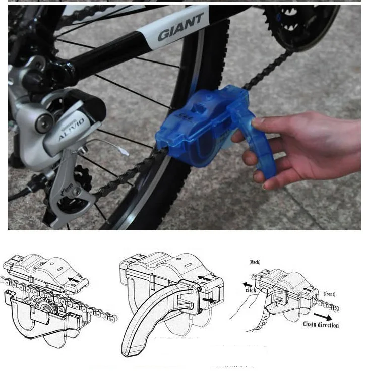 
Bicycle cycle chain parts cleaner tool 