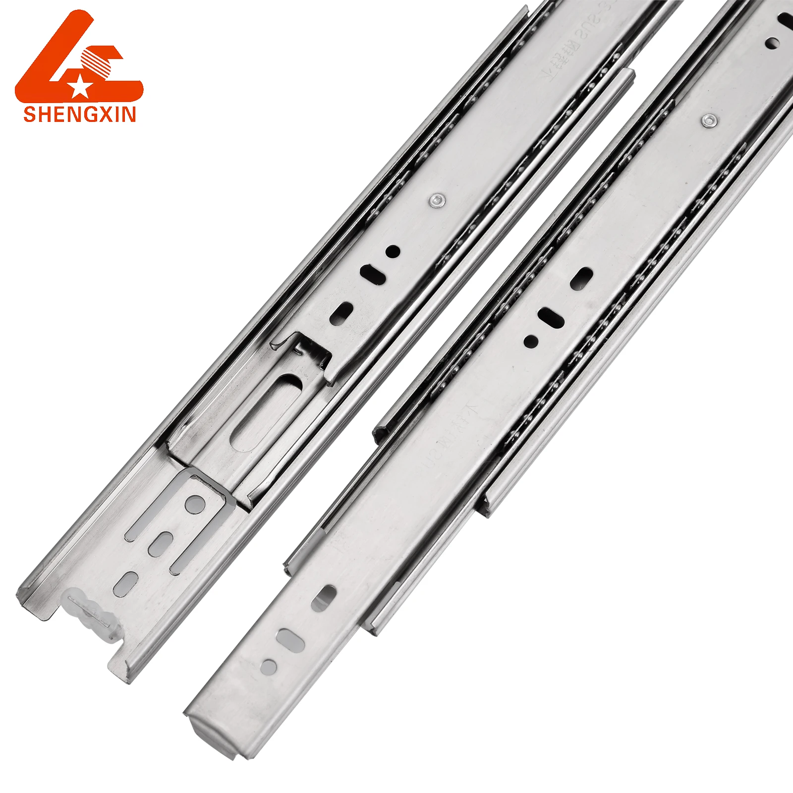 Hot sell hardware furniture retractable adjustable 40mm cold-rolled steel ball bearing drawer slide rails