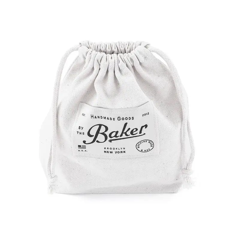 
Feature material custom organic cotton bag with printed label for gift packing 