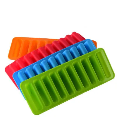 Thickened High Temperature Resistant Silicone Cake Mold For 10 Company Long Finger Biscuits