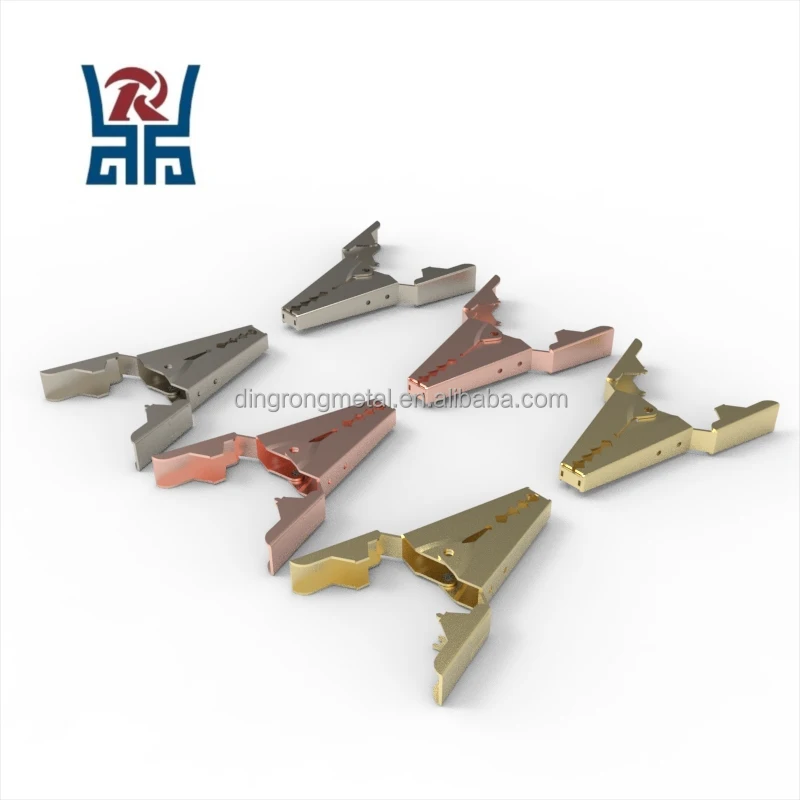 OEM Copper Alligator Clips High-pressure Test Wire Clip Crocodile Clamps for Laboratory Electric Testing Work