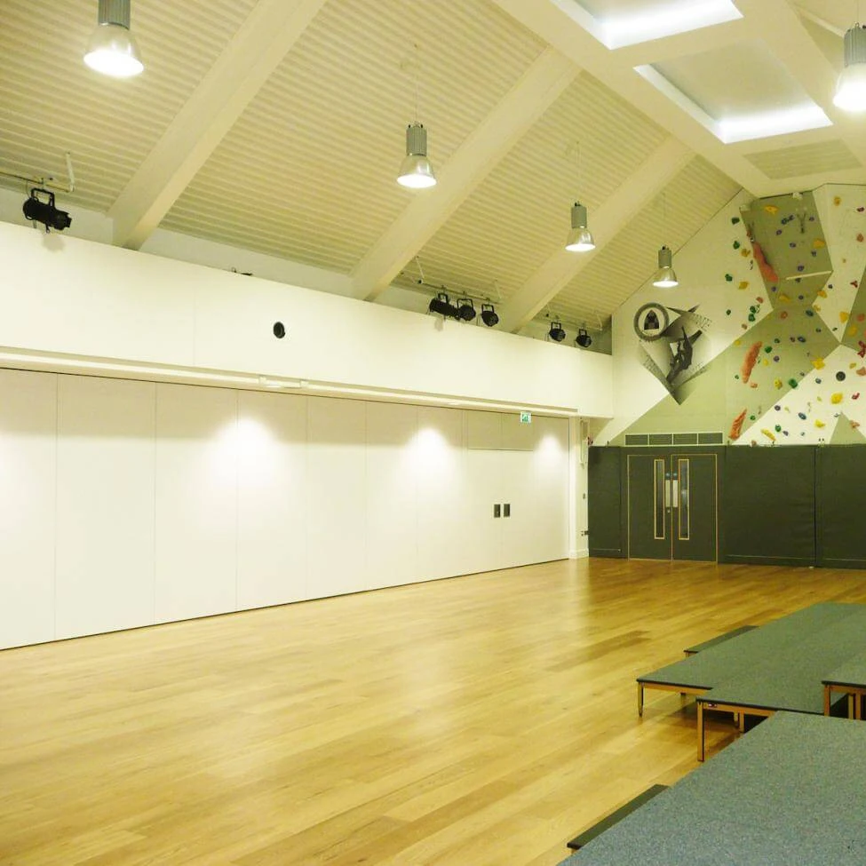 Movable wall partition with acoustical function for auditorium and seminar hall STC 56DB
