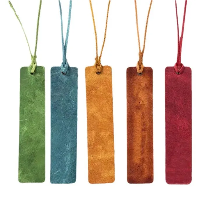 Персонализированная Закладка с логотипом из искусственной кожи выгравированным именем книжный маркер кисточкой подарок для учителя читателя ученика