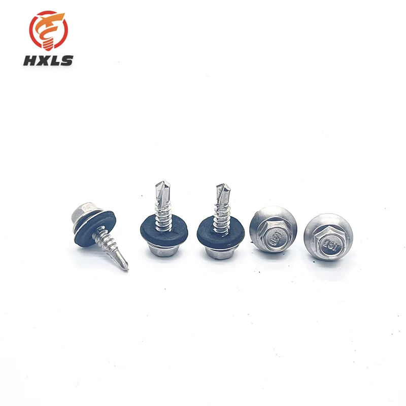 410 Steel Self-Drilling Screws With 12# Hex Washer Head Fast Shipping Zinc Finish Tapping