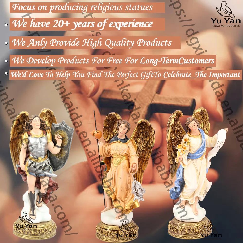 Factory wholesale catholic religious statues resin statues baptismal oem antique our mary statue