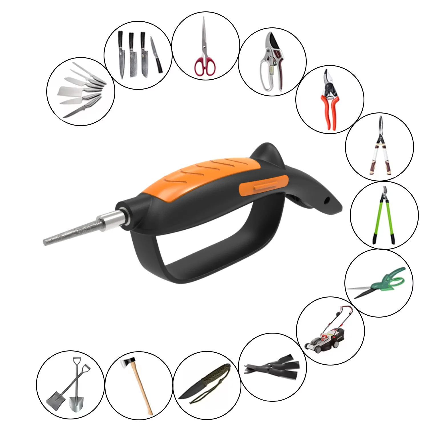 2024 New arrival adjustable Manual Knife Sharpener All in 1 Professional knives and scissors sharpener for kitchen knives