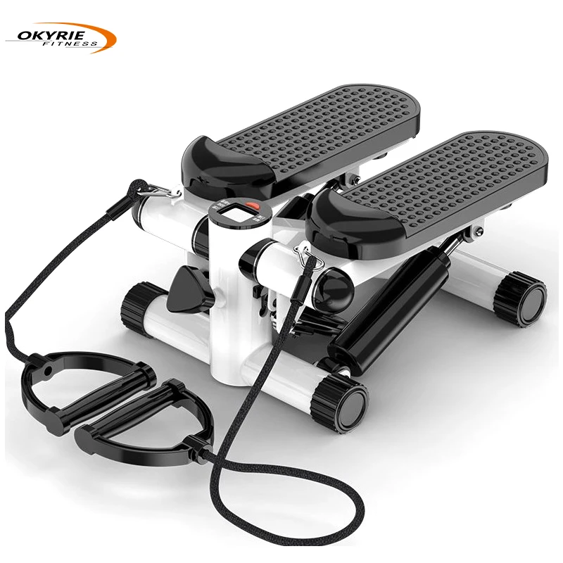 CHRT Portable Twist Stair Stepper Mini Stepper Trainer Fitness Air Stair Climber with Resistance Bands
