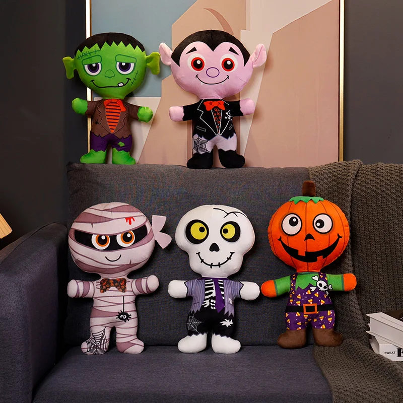 30 cm characters Halloween series children gifts cartoon characters plush toys skeleton monster green giant doll