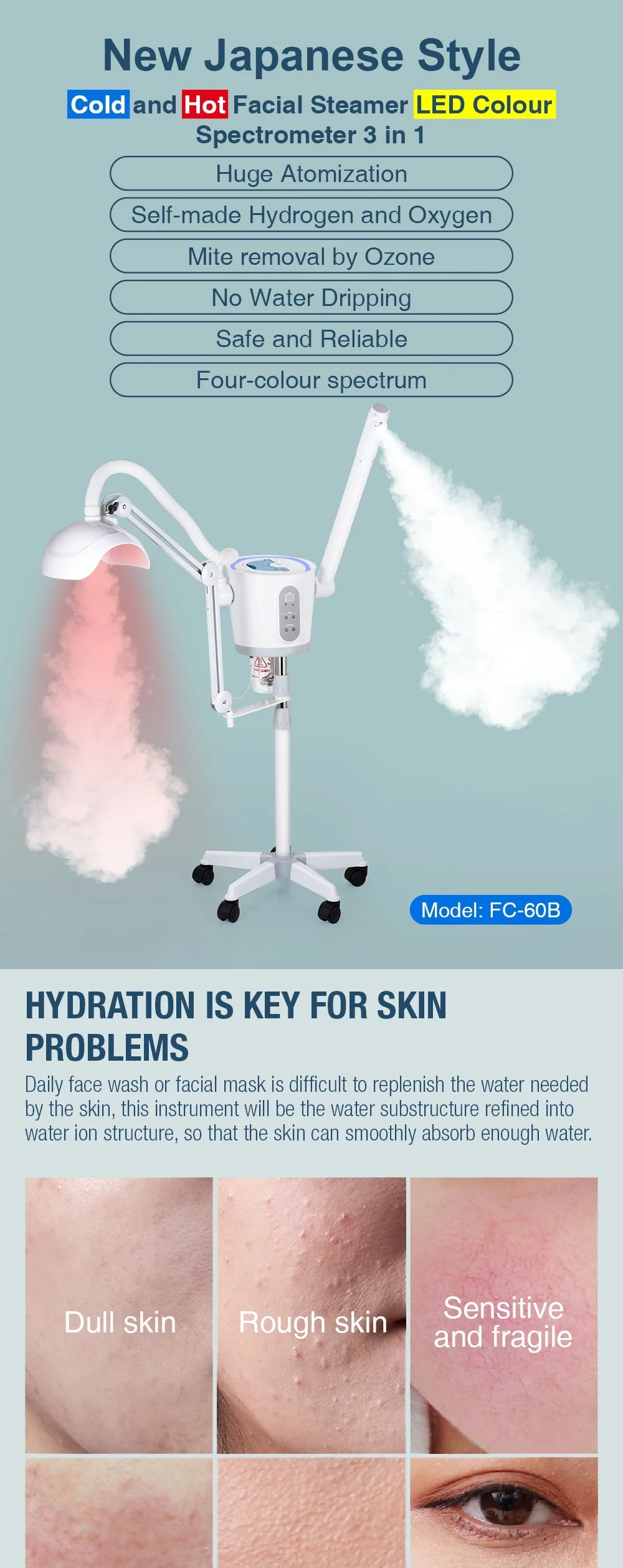 ozone-vapor-tower-pdt-cold-hot-water-steamer-mist-nano-spray-facial-skin-clean-beauty-machine