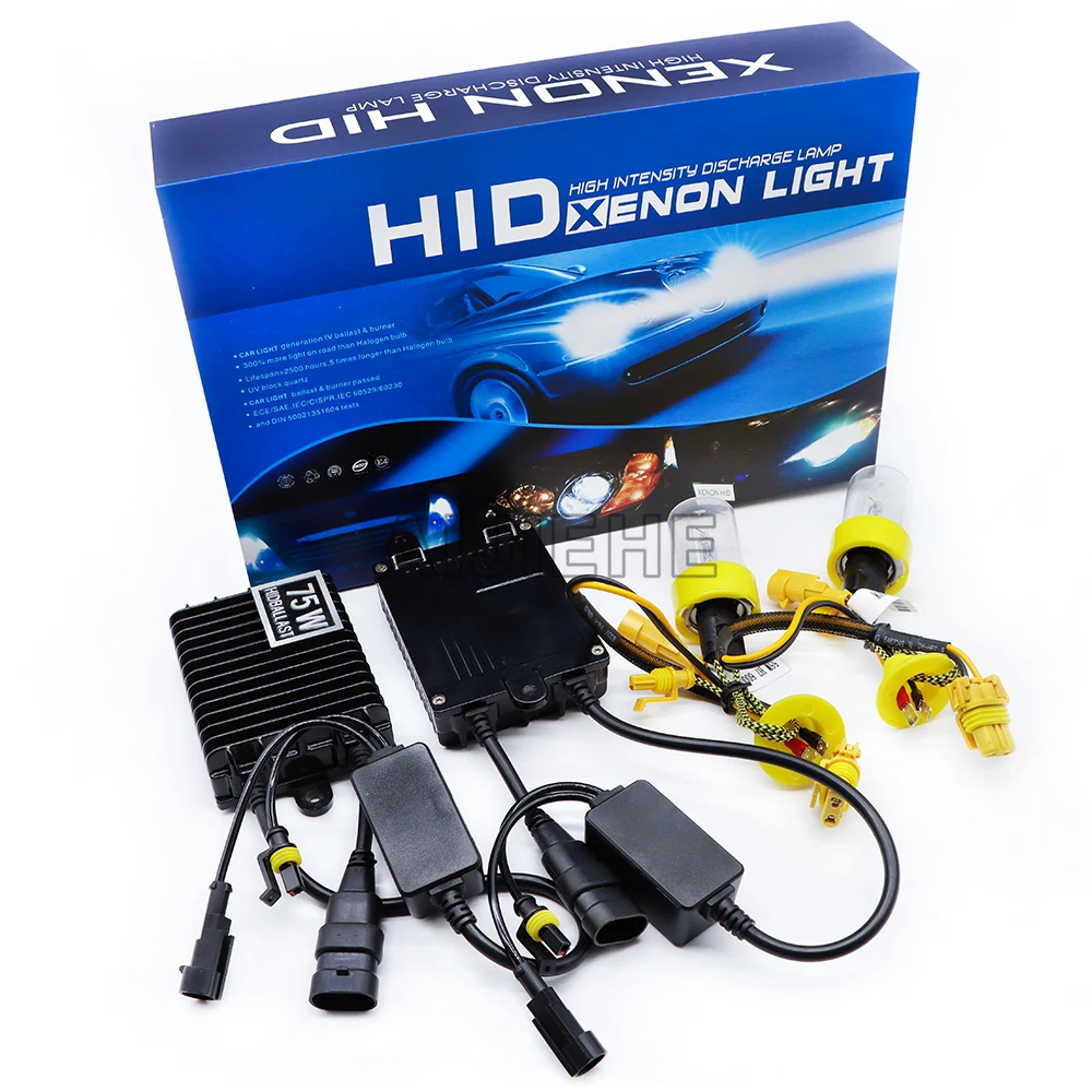 Автомобильная фара hid ксеноновый комплект для H7 H1 H3 H4 H8 H9 H10 H11 H13 H27 9005 9006 HB3 HB4 9004 9007 4300 5000K 6000K 8000K