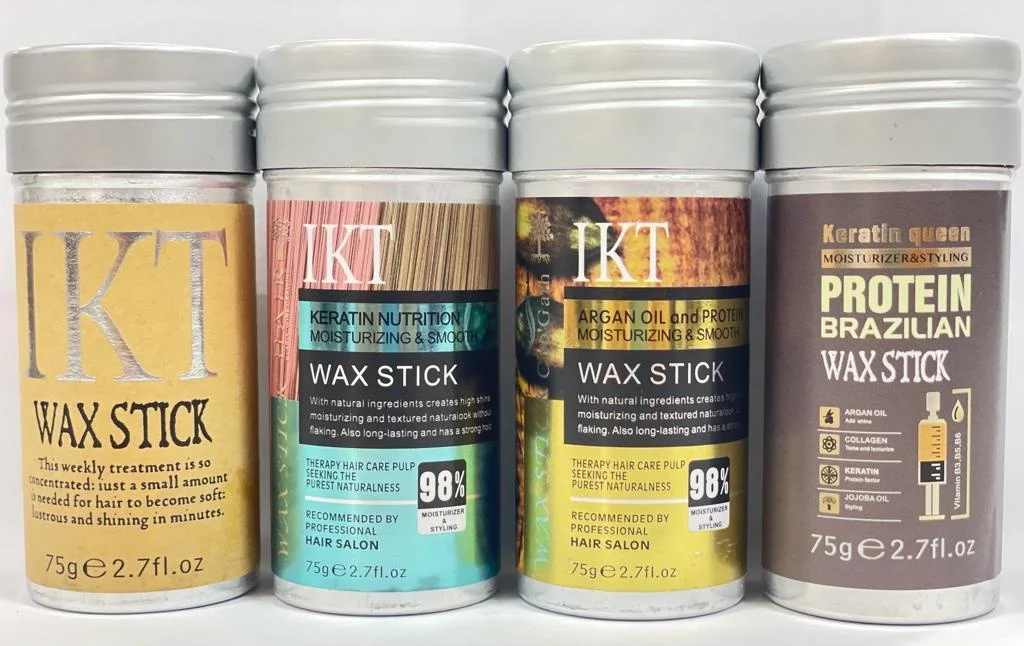 Perfect Smooth Non-Frizziy OEM Hair Edge Control Private Label Keratin 75g Hair Wax Sticks Hair Gel Stick