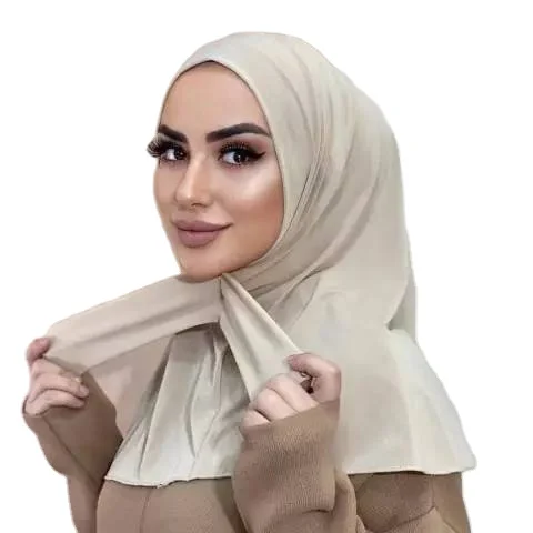 Customize Hijab Cap Neck Cover Ready To Wear Hijab With Buttons Bandage Instant Hijabs Supplier