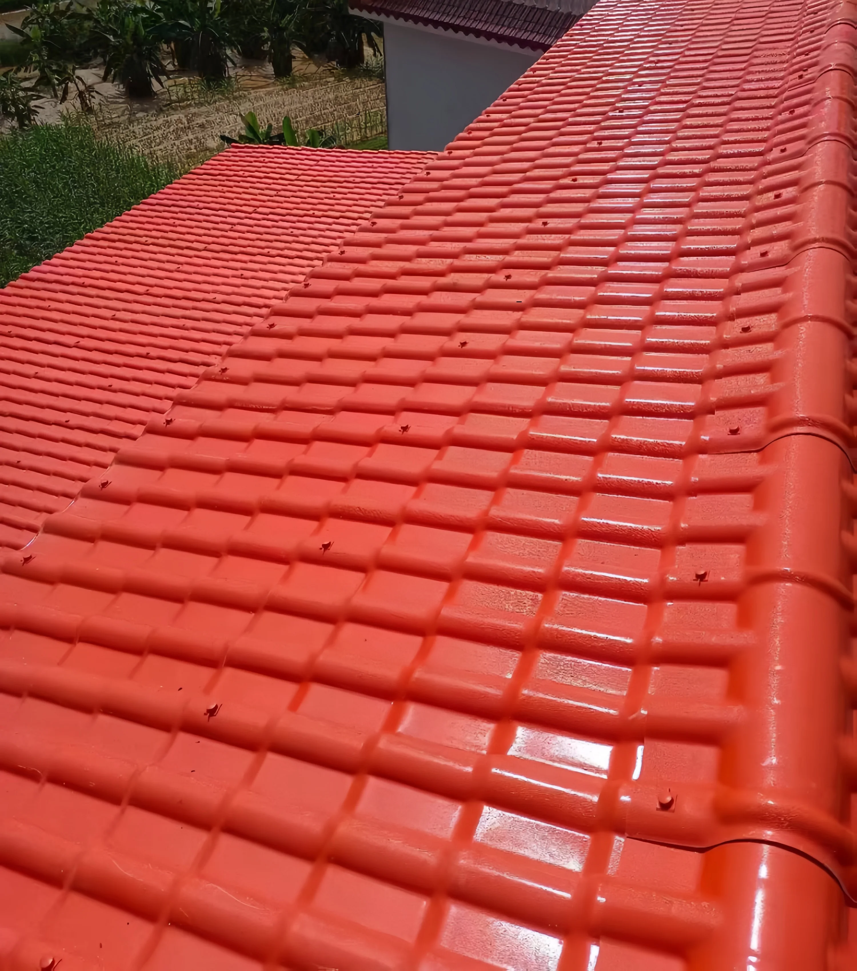 Chinese Style Tile Lightweight ASA Resin Roof Tiles for Farm Factory Warehouse Villa & Carport Sheds