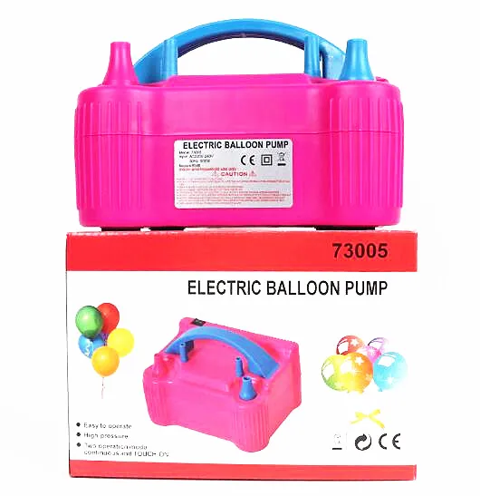 Automatic inflatable pump portable tool double-hole air Electric inflator balloon blower
