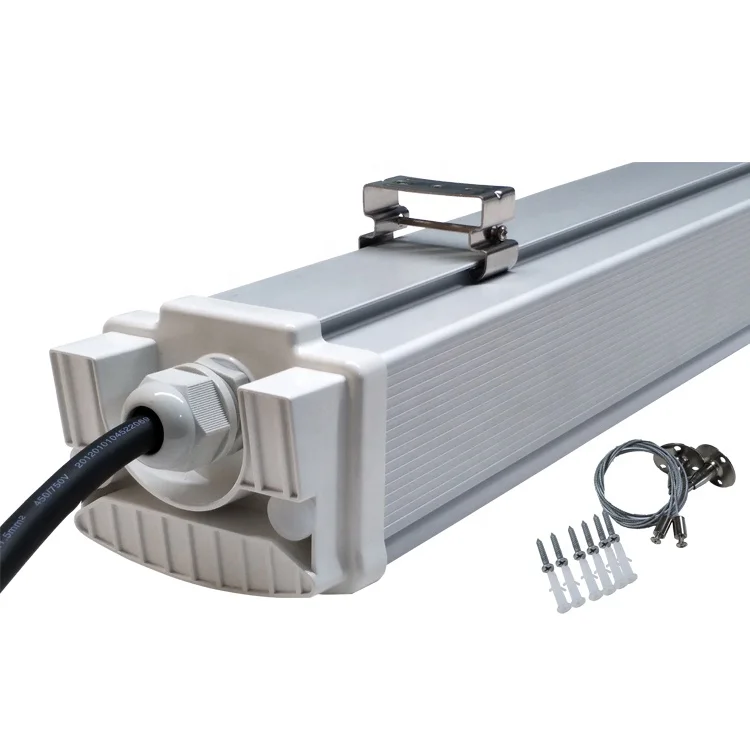 
T8 Tube Inside Led Tri-proof Light With 2ft 4ft 5ft Ip65 Waterproof Led Tir Proof Light Lamp Fixture linkable linear light 