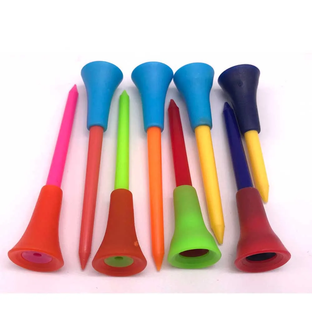 
Plastic Golf Tees Durable Rubber Cushion Top Golf Tee 
