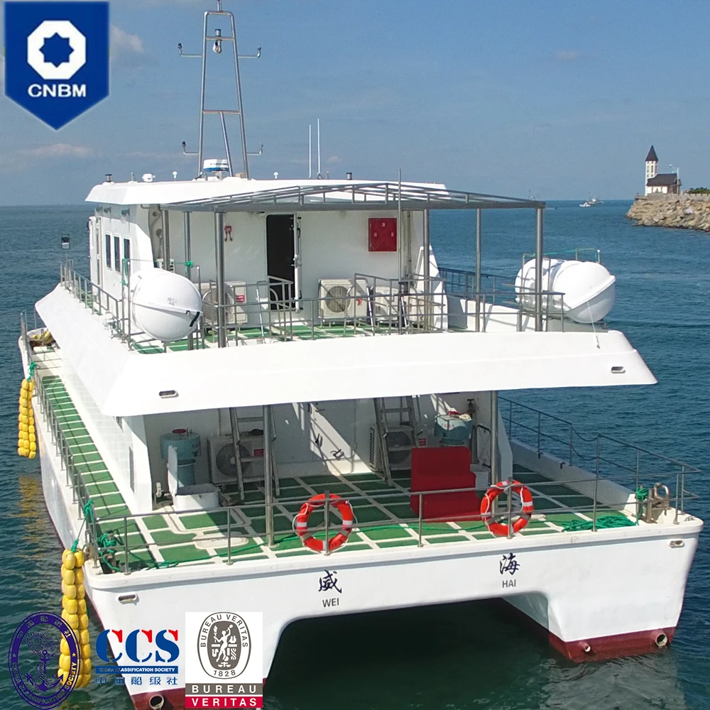
25m FRP Catamaran passenger boat tour boat Water sightseeing bimotored 