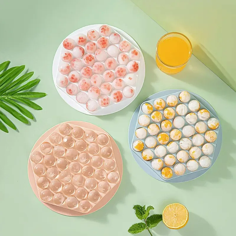 Round 37 Grids Reusable Sphere Ice Block Ball Maker Mold Moulds Cubes Trays