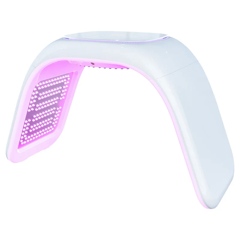 2024 Sauna tri-folding led facial EMS Bio lifting pdt light therapy facial steamer with cold heat spraying