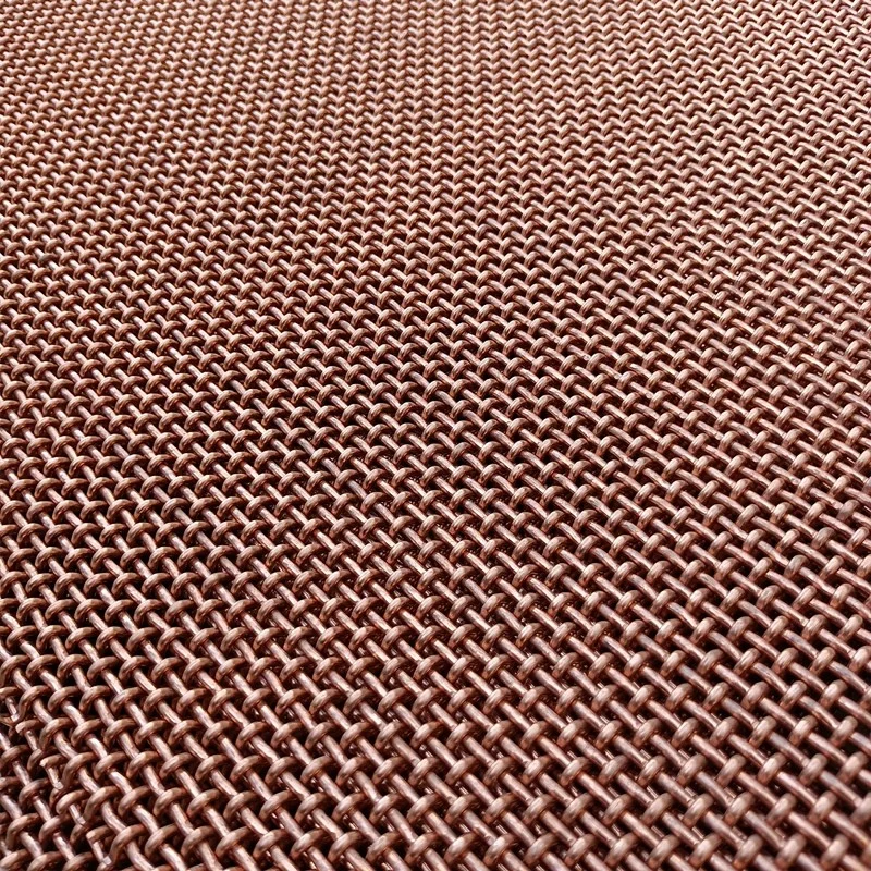 BTOSLOT Crimped Woven Brass Phosphor Bronze Copper Decorative Crimped Woven Mesh