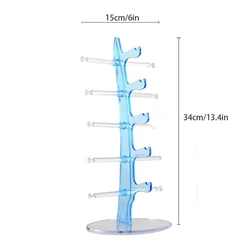 Одна пара акриловых настольных положительных стеллажей для солнцезащитных очков, 5 уровней, arcylicy, пять полок, стеллажи для демонстрации очков