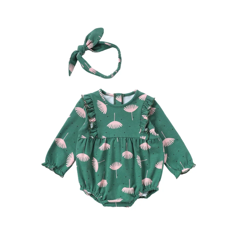 
Customize Baby Romper Set Long Sleeve Cotton Children Clothes Kids Romper 