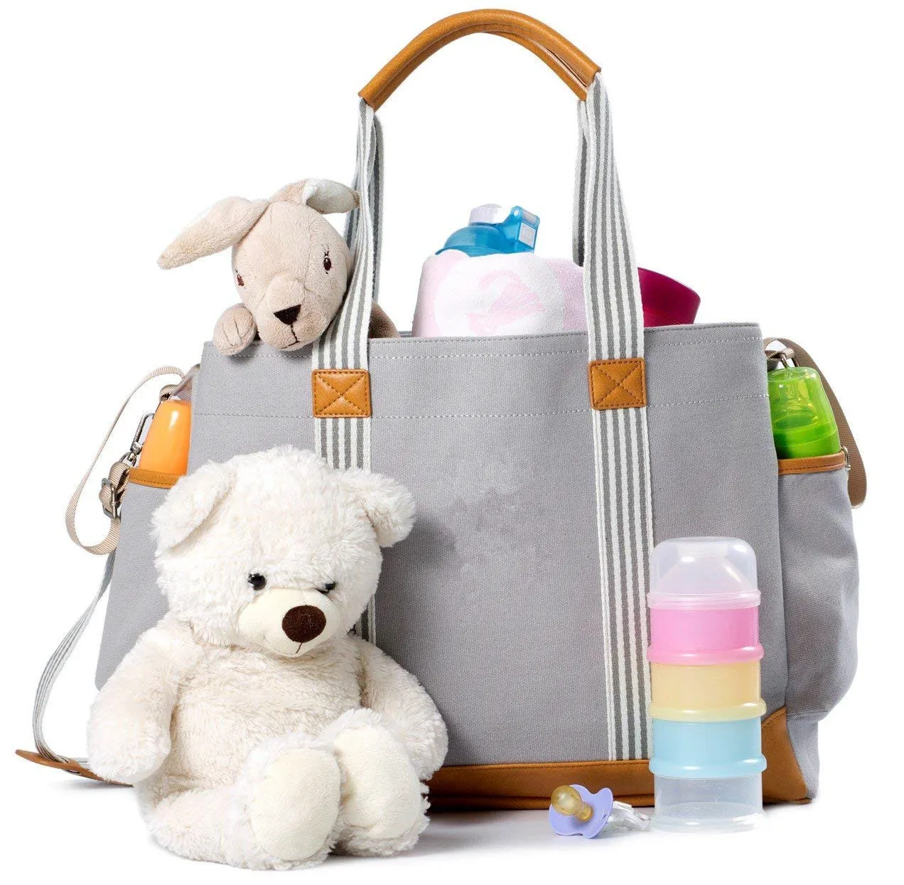 
Multifunctional Custom Waterproof Travel Mom Nappy Changing Shoulder Bag Mummy Baby Crossbody Sling Tote Diaper Bag Organizer 