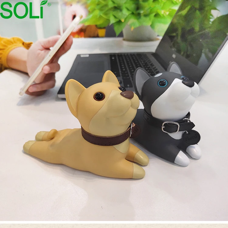 Милый щенок собака настольная подставка для мобильного телефона с рисунками из мультфильмов мобильный смартфон кронштейн орнамент в машину струйного принтера Desk