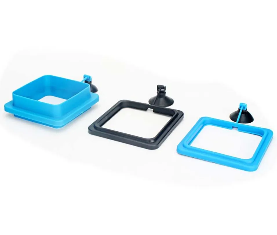 Fish Tank Farming Waterproof Square Round Safe Floating Food Feeder PVC Fish Tank  Accessories Circle Fish Feeding Ring