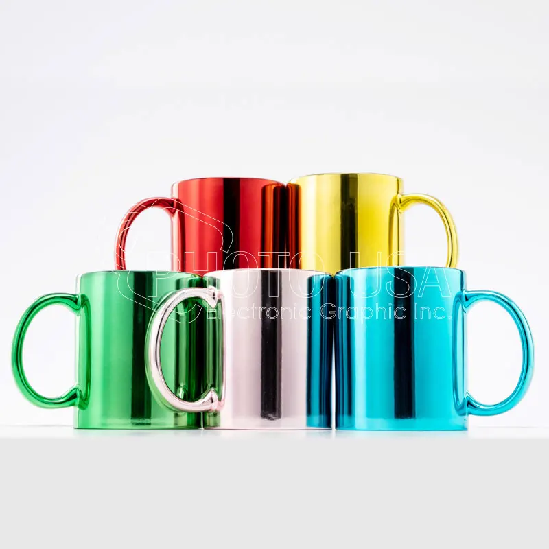 11 oz. Sublimation Blank Orca Coatings Imitation Plated Ceramic Mug Photo Mug