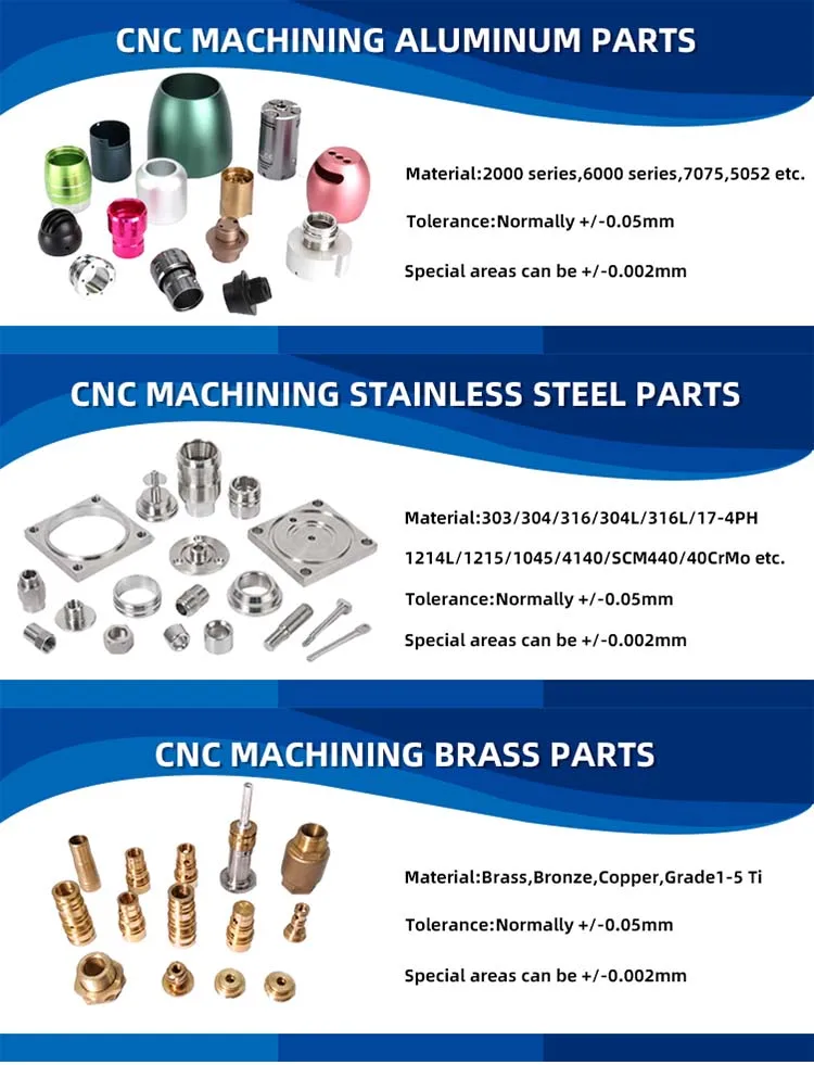 Custom 5 Axis CNC Milling Machines Service Aluminum Metal CNC Machining Milling Service