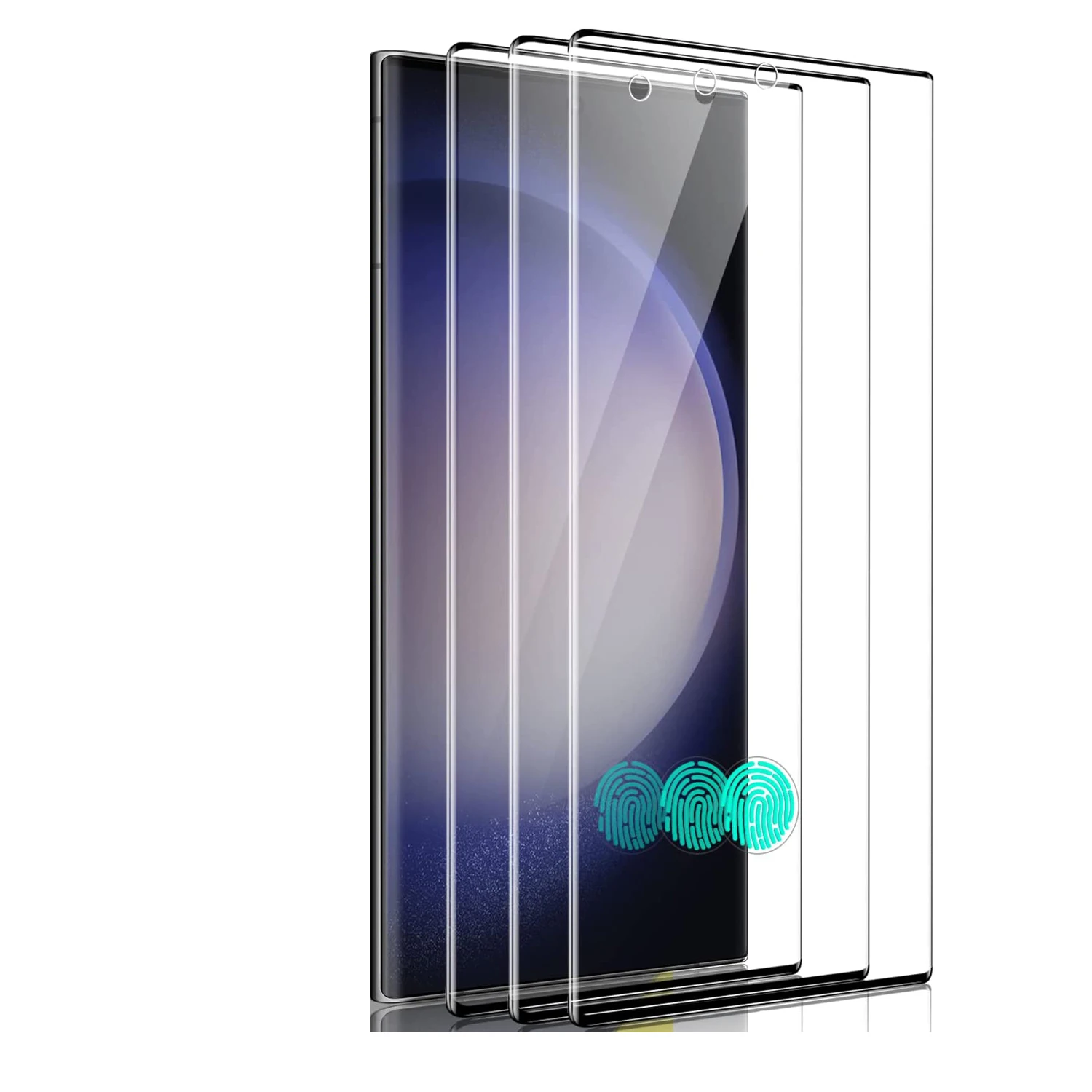 1 Pack for Samsung Galaxy S23 Ultra Screen Protector Tempered Glass, Full Coverage Screen Protector for S23 Ultra 5G