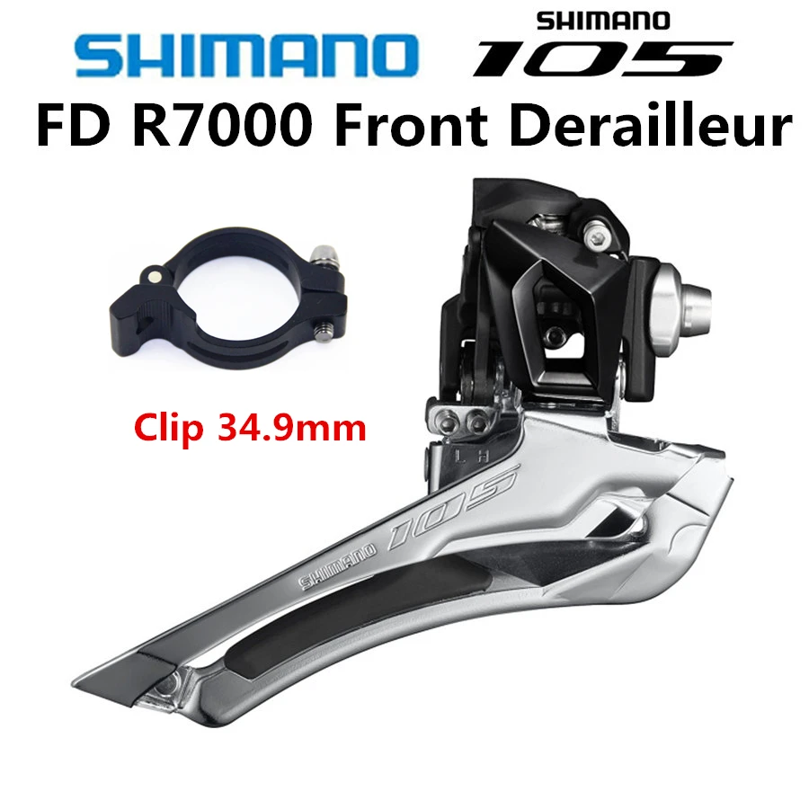 Shimano 105 FD R7000 Bike Front Derailleur 2x11 10 Speed Bicycle Front Derailleur 5800 5801 Braze on 31.8MM 34.9MM Clamp Band