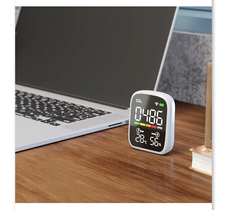 2023 New Arrival Smart air quality temperature and humidity control carbon dioxide co2 meter monitor For Europe market